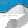 ฉนวนกันความร้อน techo คลังสินค้า upvc แผ่นหลังคาพลาสติก